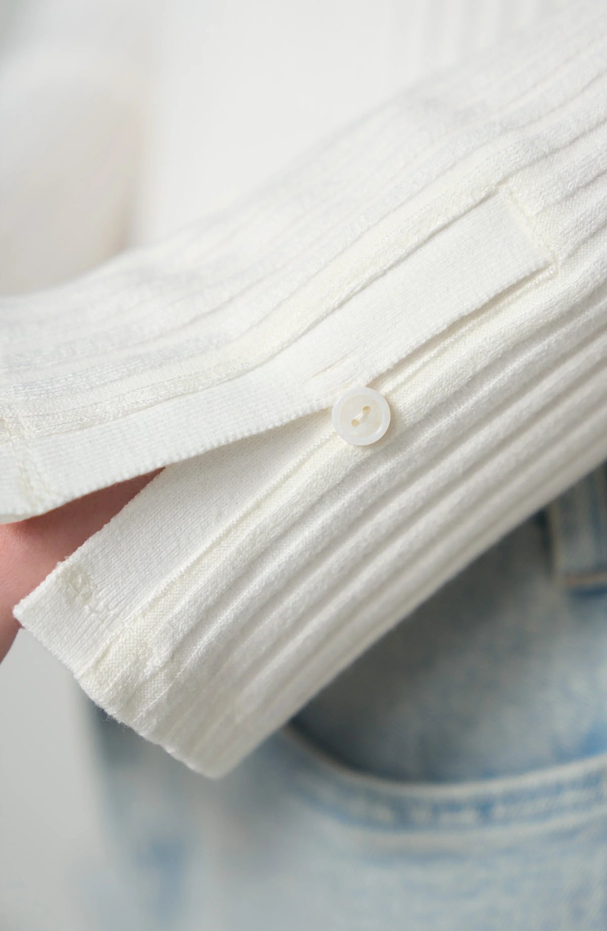 Long Sleeve Scoopneck Top, Snow