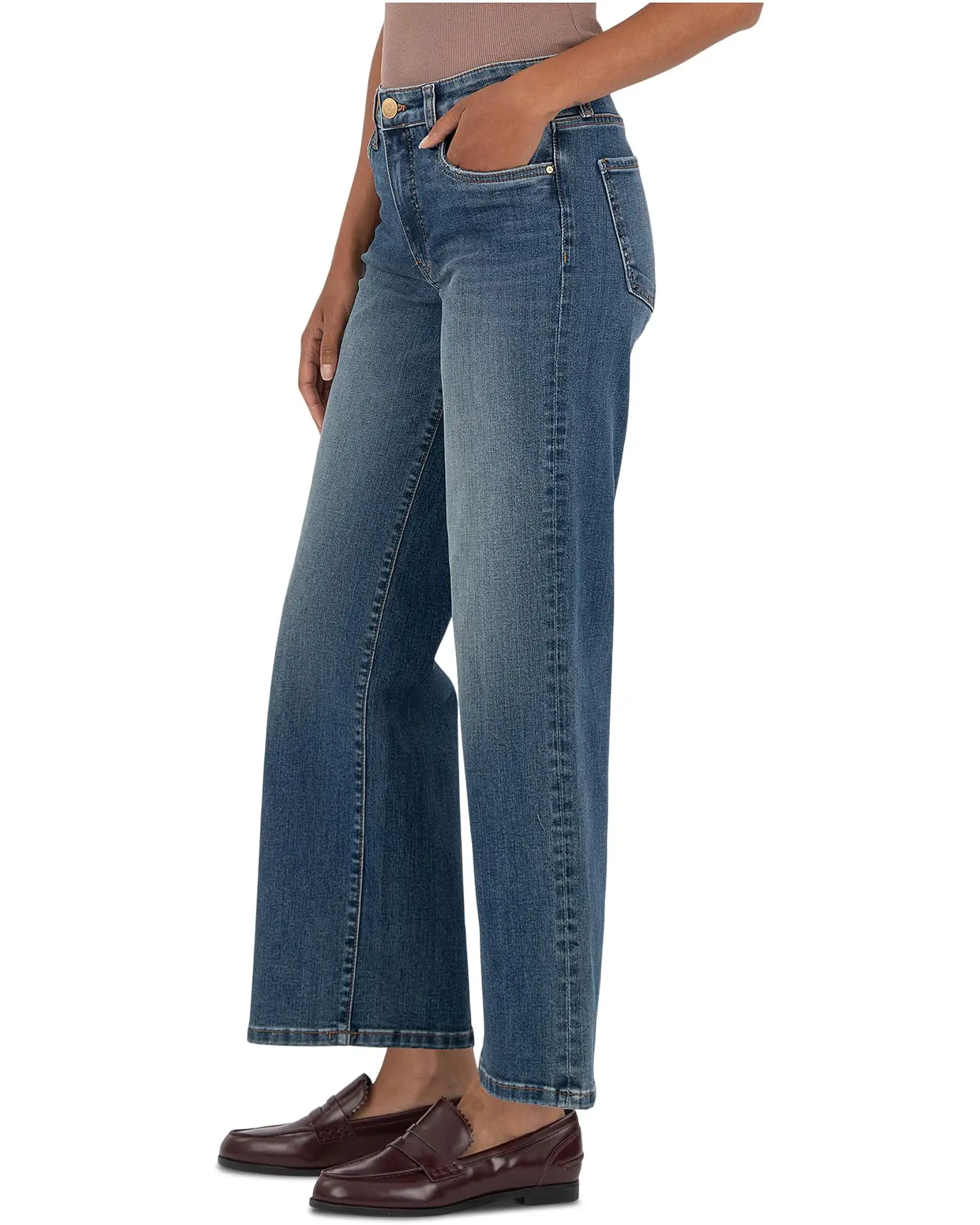 Charlotte High Rise Fab Ab Wide Leg, Consol